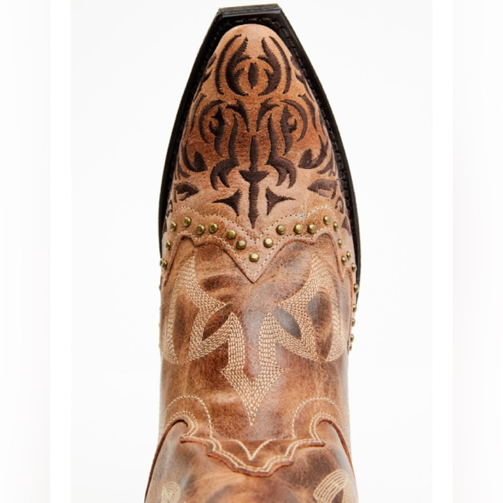 LAREDO WOMEN’S BRAYLNN LEATHER WESTERN PERFORMANCE STUDDED BOOTS -SNIP TOE. SZ 9 - Picture 6 of 11